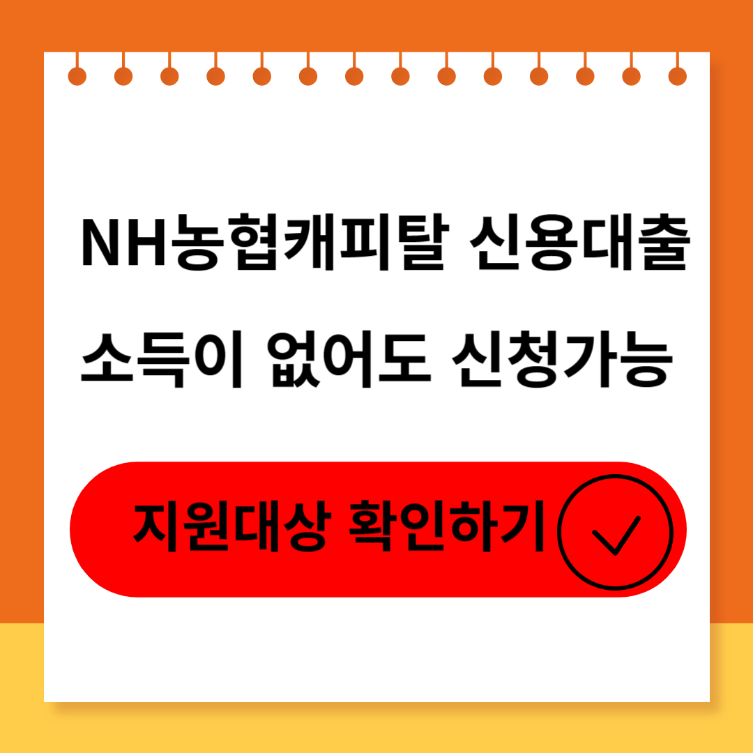 NH농협캐피탈 개인신용대출의 신청대상 및 후기 부결사유와 부결 시 대안 소개